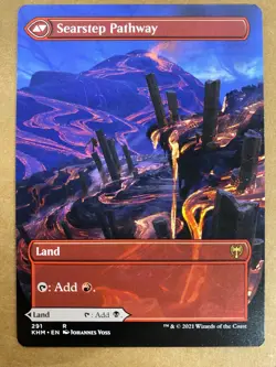 MTG 1x BORDERLESS Blightstep Pathway Searstep # 291 Zendikar Rising Magic x1 NM - Image 2