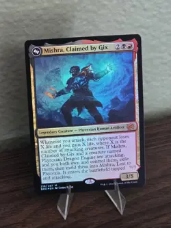 MTG Mishra, Claimed by Gix The Brothers' War Foil - Image 1