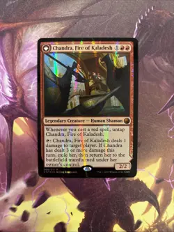 FOIL Chandra, Fire Of Kaladesh #135 MTG Magic Origins Mythic English NM - Image 1