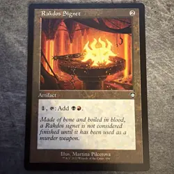 Rakdos Signet - RETRO FRAME - MTG The Brothers' War: Commander - NM - Image 1
