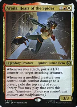 Arana, Heart of the Spider 123 Rare Marvel's Spider-Man Magic: The Gathering NM - Image 1