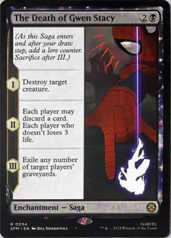 The Death of Gwen Stacy 54 Rare Marvel's Spider-Man Magic: The Gathering NM - Image 1