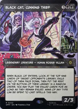 Black Cat, Cunning Thief 222 Marvel's Spider-Man Magic: The Gathering NM - Image 1