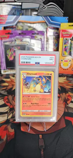 2025 POKEMON MCDONALDS 001 CHARIZARD PSA 9 Mint Card M24 EN UK Seller - Image 1