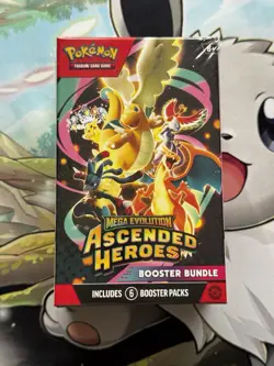 Pokemon TCG Ascended Heroes Booster Bundle 9 (6 Packs) UK Seller New Sealed - Image 1