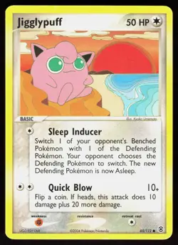 Jigglypuff 65/112 Common FireRed & LeafGreen Pokemon Heavily Played - Image 1