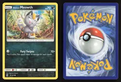 Alolan Meowth 78/149 Common SM Base Set Pokemon Moderately Played - Image 3