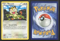 Meowth 74/124 Common Fates Collide Pokemon Near Mint - Image 3