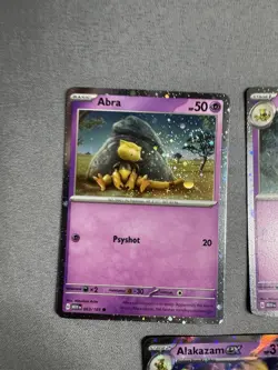 Abra Kadabra & Alakazam ex SVP 050 MINT 151 Promo 3 Card Set Pokemon MINT MT - Image 2