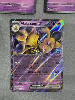 Abra Kadabra & Alakazam ex SVP 050 MINT 151 Promo 3 Card Set Pokemon MINT MT - Image 4