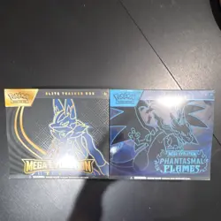 Pokemon Elite Trainer Box Mega Evolution Phantasmal Flames Lucario Charizard ETB - Image 1