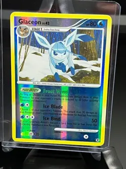 Pokemon TCG Rising Rivals Glaceon Lv.42 41/111 Reverse Holo - Image 1