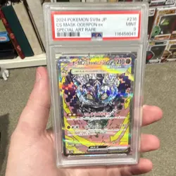 Pokemon PSA 9 Cornerstone Mask Ogerpon ex 216/187 Sv8a Art Rare Holo Japanese - Image 1