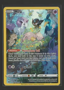Mew GG10/GG70 Crown Zenith: Galarian Gallery Holo Pokemon TCG Full Art - Image 1