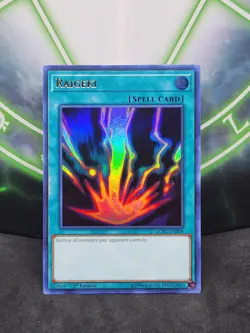 Yugioh Raigeki LCKC-EN088 Ultra Rare 1st Edition NM - Image 1