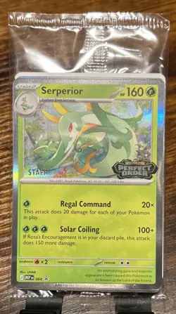 Pokemon Perfect Order STAFF Pre-Release Promo Pack SEALED - Image 1