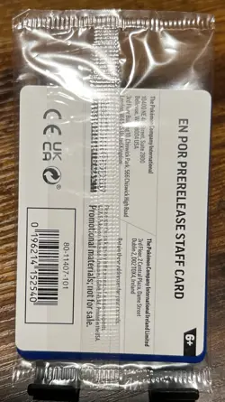 Pokemon Perfect Order STAFF Pre-Release Promo Pack SEALED - Image 2