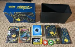 Pokemon 2019 Sun And Moon Team Up Elite Trainer Box Pikachu & Zekrom ETB No Pack - Image 1