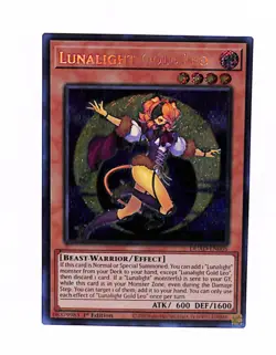 Yugioh 1x Lunalight Gold Leo DUAD-EN005 Duelist's Advance Secret Rare 1st Ed NM - Image 1