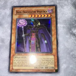 Dark Eradicator Warlock SD6-EN001 Ultra Rare 1st Edition NM Yugioh Holo - Image 1