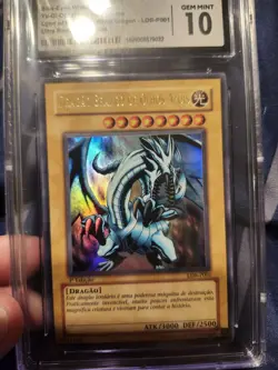 CGC 10 1st Edition LOB BLUE EYES WHITE DRAGON YU-GI-OH Yugioh Grail PORTUGUESE - Image 4