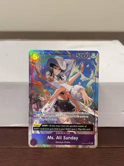 Bandai Ms. All Sunday Kingdoms of Intrigue OP04-064 Super Rare Foil Alt Art EN - Image 1