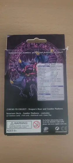 Yu-Gi-Oh! - STRUCTURE DECK ZOMBIE MADNESS- 1996 Edition - Complete BOXED - Image 3