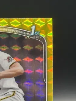 Seth Hernandez 2025 Bowman Draft 1st Chrome Yellow Geometric Refractor /75 BDC25 - Image 4
