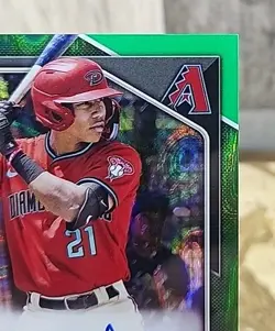 2024 1st Bowman Chrome Autographs Jose Fernandez #CPA-JF Green Diamondbacks - Image 3