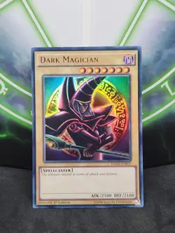 Yugioh Dark Magician YGLD-ENB02 Ultra Rare 1st Edition NM Alternate Art - Image 1