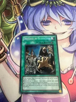 GLADIATOR TAMING FRENCH SECRET RARE EXVC-EN087 FR087 NEAR MINT YUGIOH - Image 1
