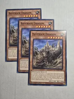 Yugioh! 3x Bayerock Dragon DABL-EN081 Common 1st Ed NM - Image 1