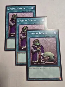 3x Upstart Goblin 1st Edition Common L26D-ENS07 Yu-Gi-Oh! - Image 1