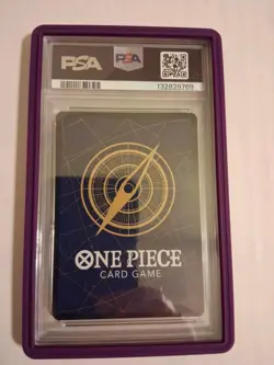 2025 One Piece JP Stussy PSA 10 OP13-110 Alternate Art Graded Guard Purple - Image 4