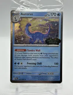 Pokemon Aurorus Perfect Order STAMPED Promo Cosmos Holo Card #24 SEALED 🦕 - Image 1