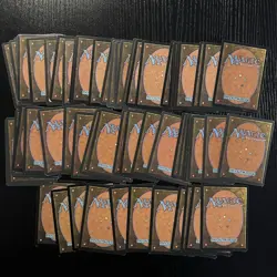 Lot 66 Vintage Magic The Gathering Cards Land Mountain Island & Others Revised - Image 3