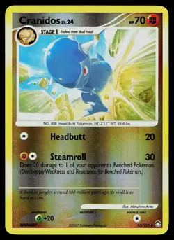 Pokemon Card - Cranidos Mysterious Treasures 43/123 Reverse Holo - Image 1