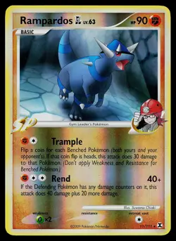 Pokemon Card - Rampardos GL Rising Rivals 11/111 Rare Reverse Holo - Image 1