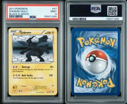 PSA 9 Zekrom Holo 47/114 Black & White 2011 Pokemon Card - Image 3