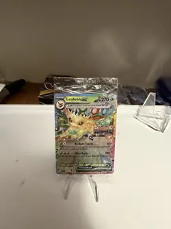 Pokemon TCG Prismatic Evolutions Leafeon EX Card 006/131 Stamped Sealed - Image 1