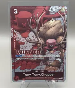 One Piece Tony Tony Chopper OP04-010 Winner Pack 2024 Promotion Card NM - Image 1