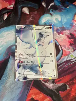Pokemon TCG Reshiram Black and White Holo Card 113/114 2011 Full Art Edition - Image 1