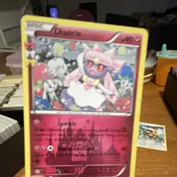 Pokemon Diancie Basic Holo Cards Lot - 2 English Standard Card Stock - Image 2