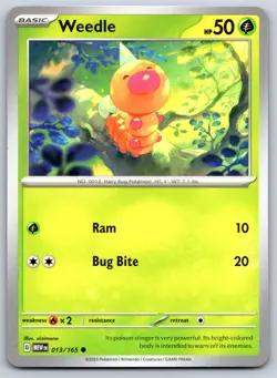 Weedle - Scarlet Violet 151 013/165 Pokemon Card NM - Image 1