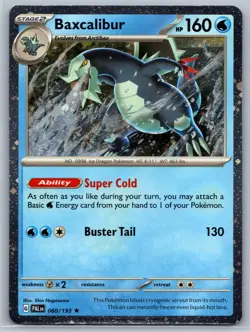 Baxcalibur - Cosmos Holo - Paldea Evolved 060/193 Blister Promo Pokemon TCG Card - Image 1