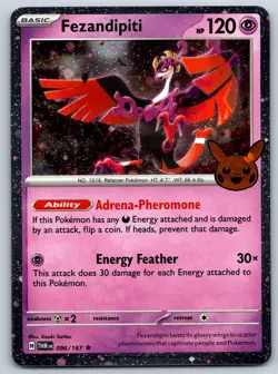 Fezandipiti - Trick or Trade 2024 - Twilight Masquerade Cosmos Holo Pokemon Card - Image 1