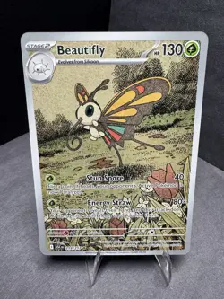 Pokemon TCG: Beautifly 219/217 Ascended Heroes Illustration Rare Holo Card - Image 2