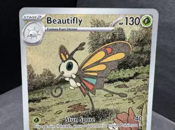 Pokemon TCG: Beautifly 219/217 Ascended Heroes Illustration Rare Holo Card - Image 3