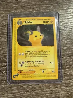 Raichu Skyridge Regular Card 27/144 LP Condition English - Image 1