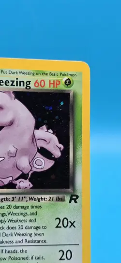 Dark Weezing Holo Rare 14/82 – Team Rocket Set – Vintage Pokemon Card - Image 3
